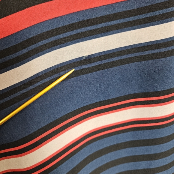 Joie Silk Dress Womens Size XS Dawna Sleeveless Navy Multi Stripe Tank Shift - Picture 14 of 16